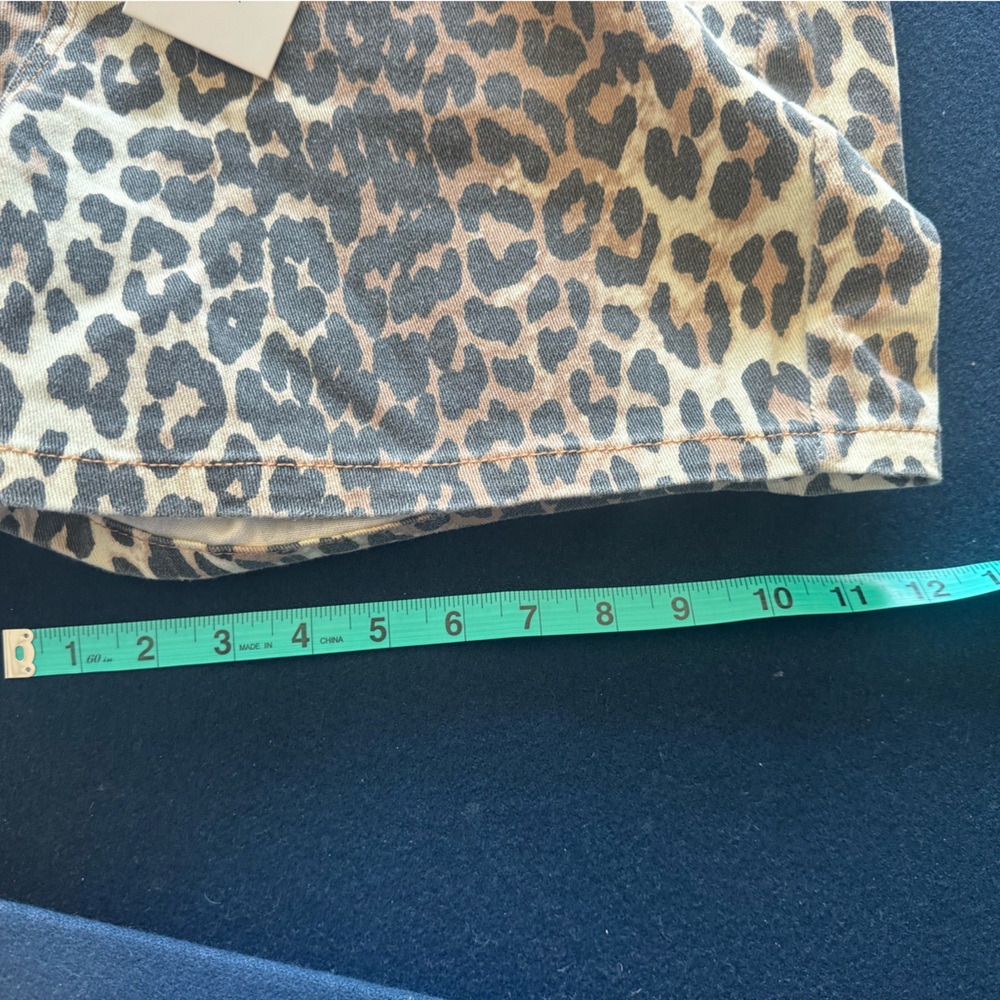 Leopard Print Denim Shorts by OAT NY🔥Get in on the trend🔥 zoom in for details!! - Picture 8 of 12